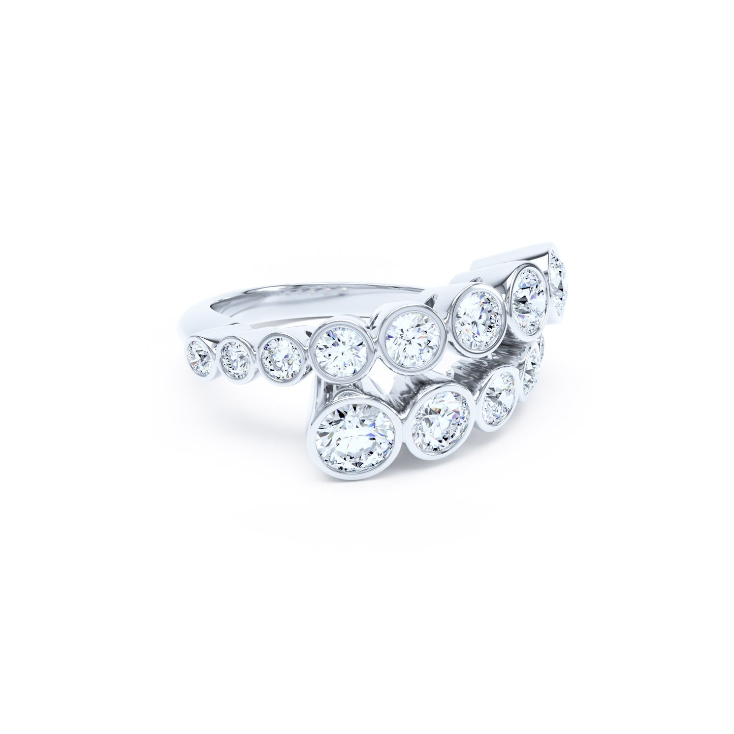 Round Diamonds & 18ct White Gold