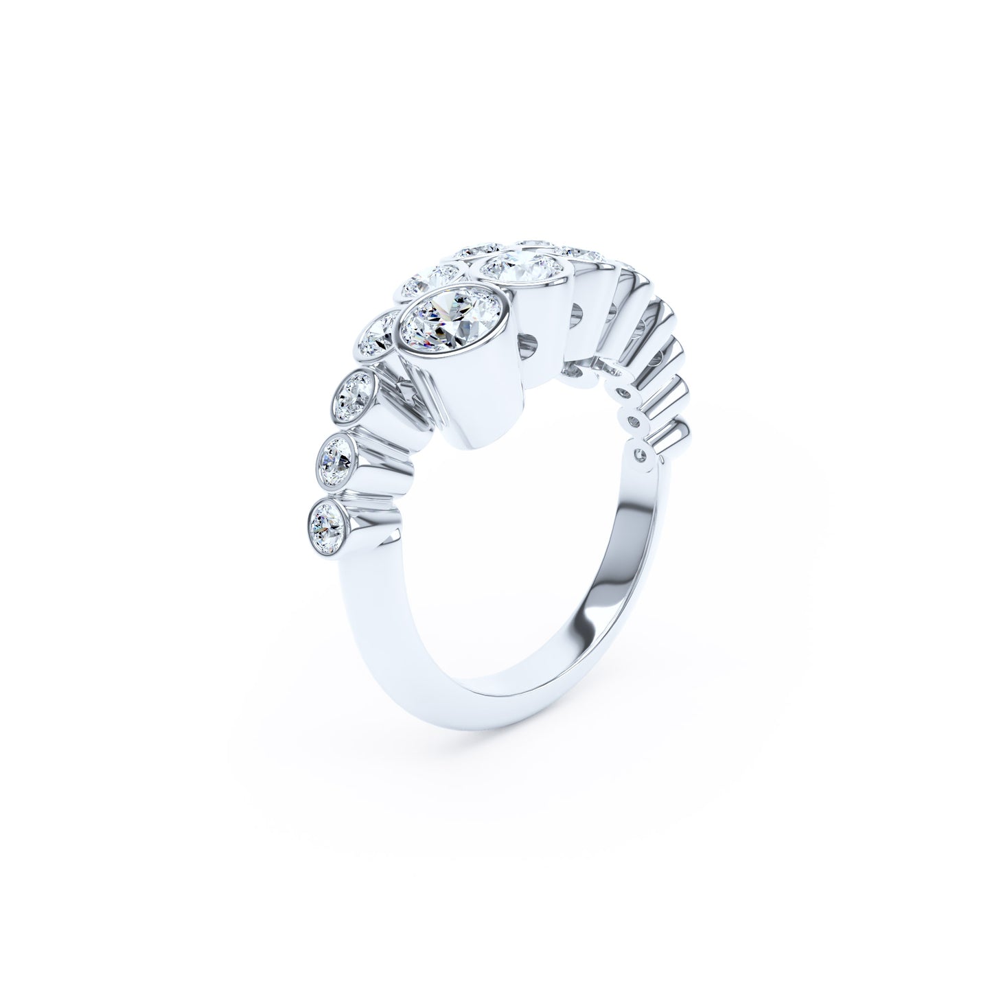 Round Diamonds & 18ct White Gold