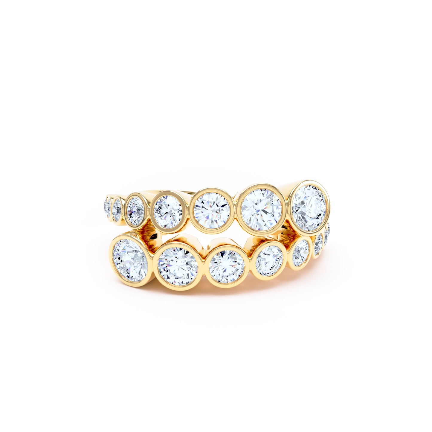 Round Diamonds & 18ct Yellow Gold