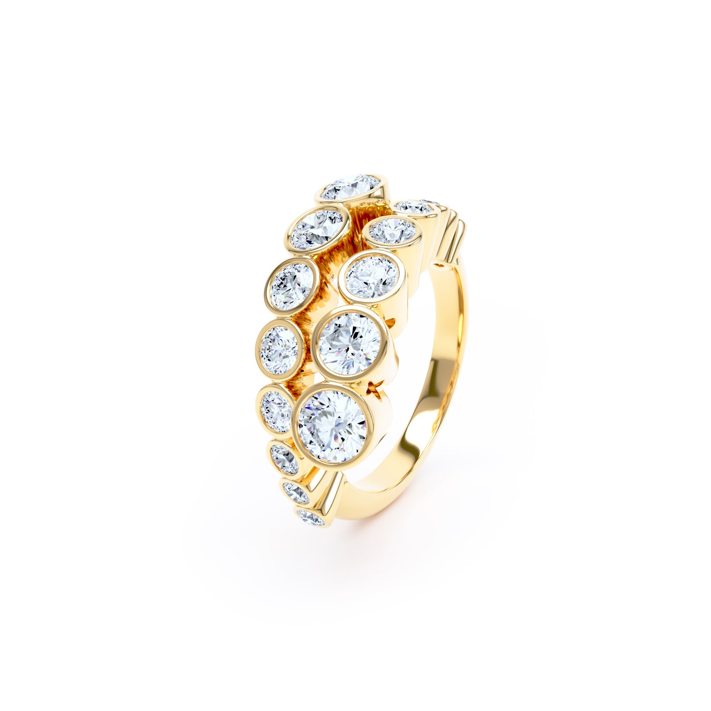 Round Diamonds & 18ct Yellow Gold