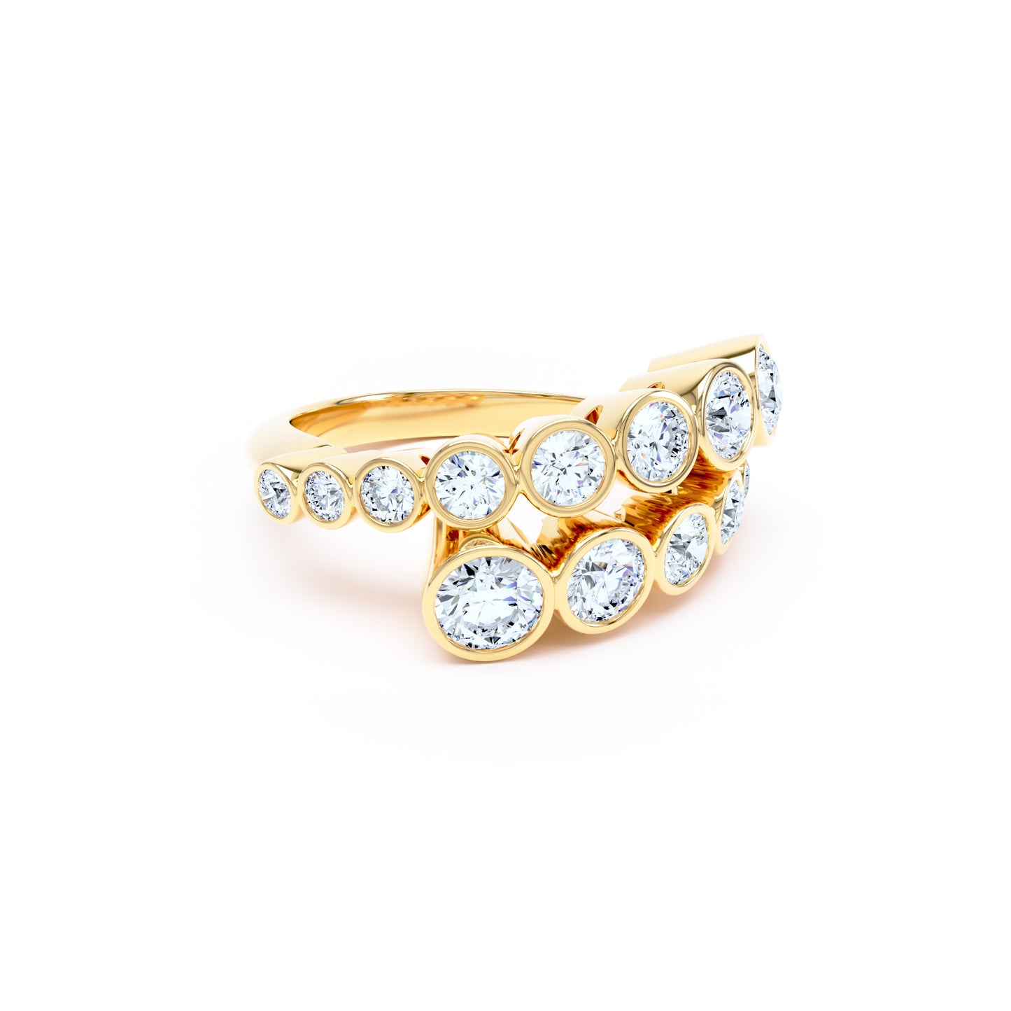 Round Diamonds & 18ct Yellow Gold