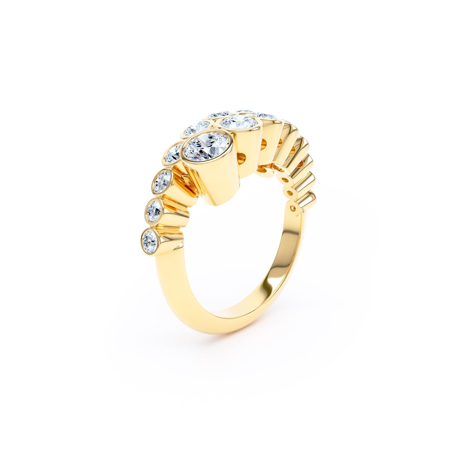 Round Diamonds & 18ct Yellow Gold